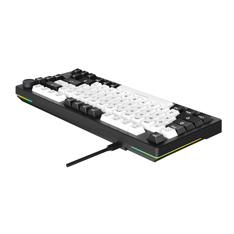 DAREU EK75 | Compact 75-Key Rainbow Wired Gasket Gaming Keyboard