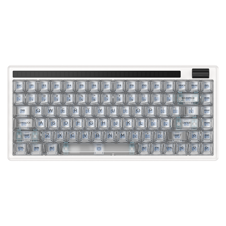 DAREU A84 PRO with Transparent Keycap | Tri-mode Aluminium RGB Mechanical Keyboard